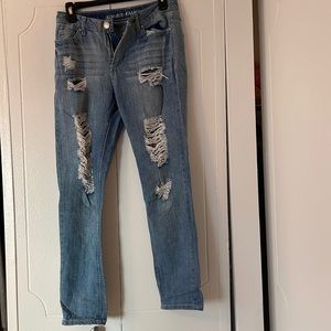 Almost Famous straight leg ripped jeans